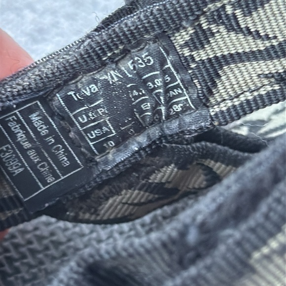 Teva Storm Universal Hiking Outdoor Sport Sandals Mens Size 10 EU43 Black Summer - Picture 6 of 7